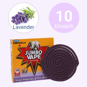 Nhang điệt trừ muỗi jumbo hương hoa lài &amp; lavender