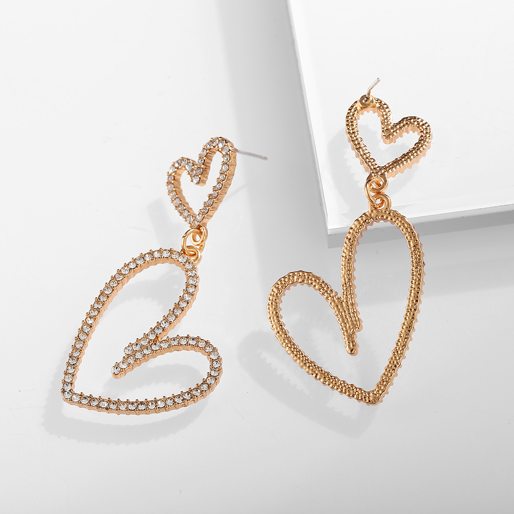 Bông Tai Mạ Bạc 925 Hình Trái Tim Đáng Yêu