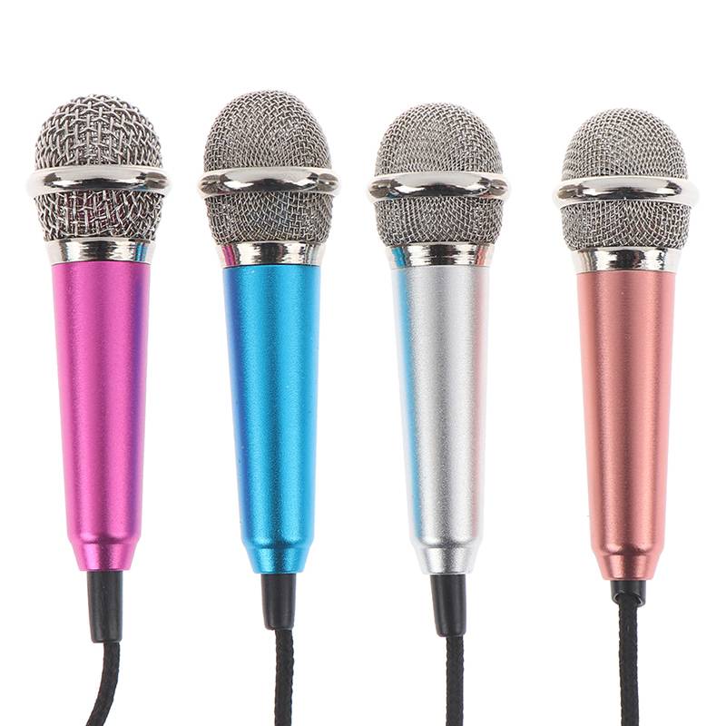 Micro Hát Karaoke Mini 3.5mm Cho Điện Thoại Pc App.5.5Cmx1.8Cm