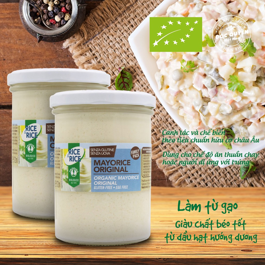 Sốt Mayonaise hữu cơ không trứng 360g ProBios