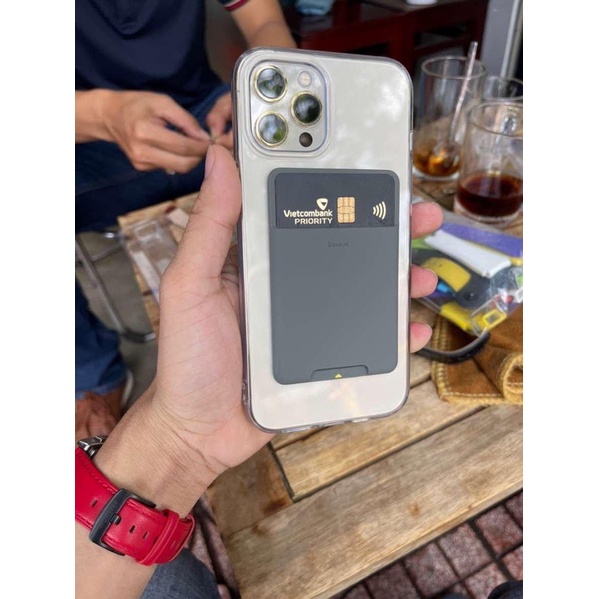 Case đựng thẻ siêu mỏng dùng gắn lưng điện thoại Baseus Back Stick Silicone Card Bag