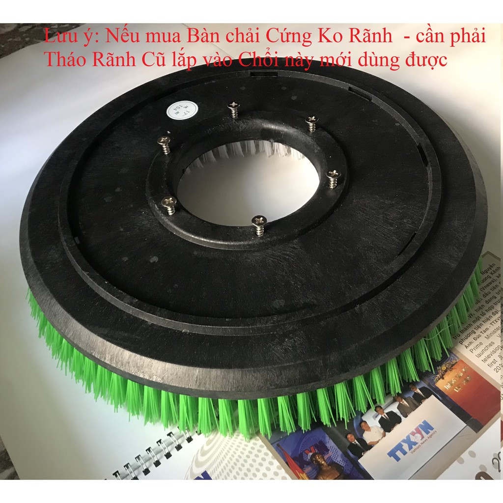 Pad chà sàn, miếng chà sàn phụ kiện vệ sinh công nghiệp, đánh bóng 18inch mâm Bàn chải Cứng Máy chà sàn 17inch