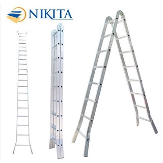 Thang nhôm nikita nika15 - dựng thẳng 3m - dựng chữ a 1,5m