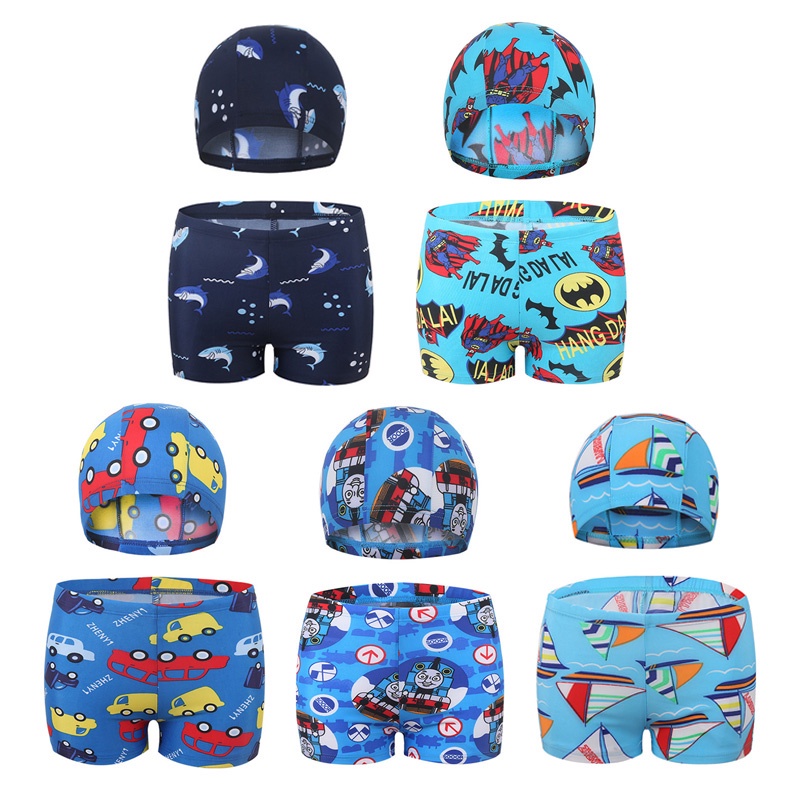 Quần Bơi Họa Tiết Hoạt Hình Co Giãn Dành Cho Bé Trai