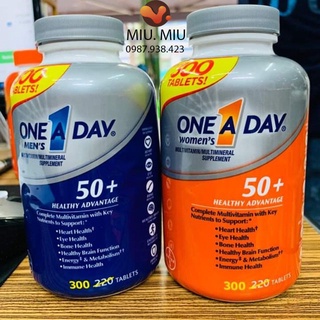 Viên uống one a day men's , women's 50+ multivitamin 300 viên của mỹ