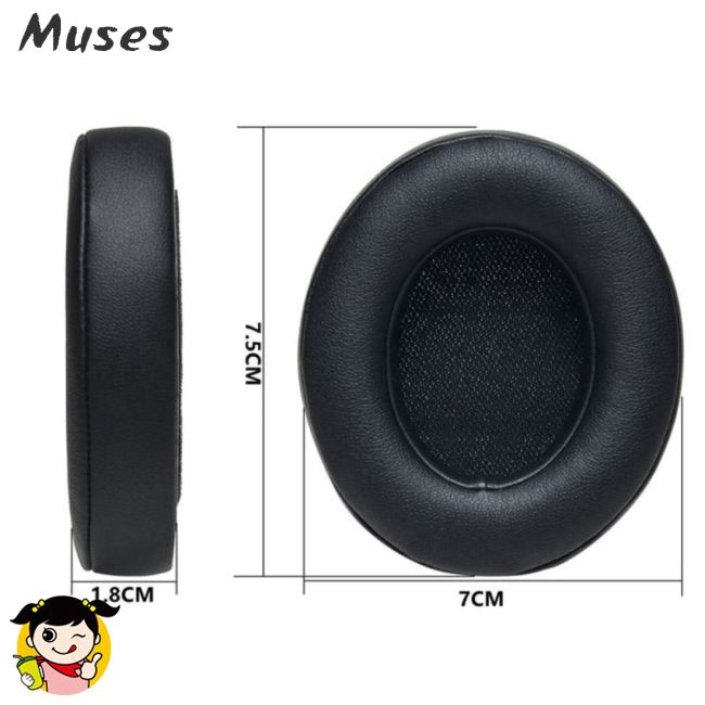 Set 2 miếng đệm tai + dây cáp thay thế cho tai nghe Beats by Dr Dre Solo 2 Muse07