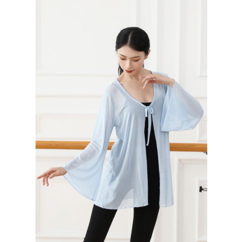 Áo múa cổ trang buộc dây