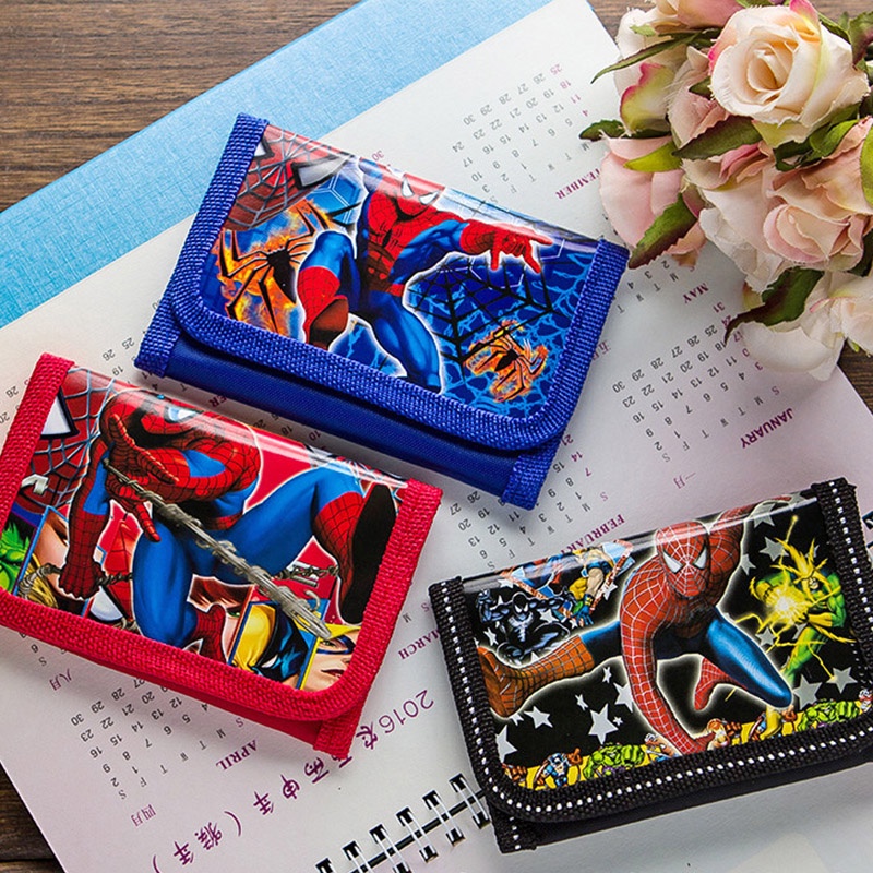 Dễ thương hoạt hình trẻ em ví Anime ba lần Zero Wallet