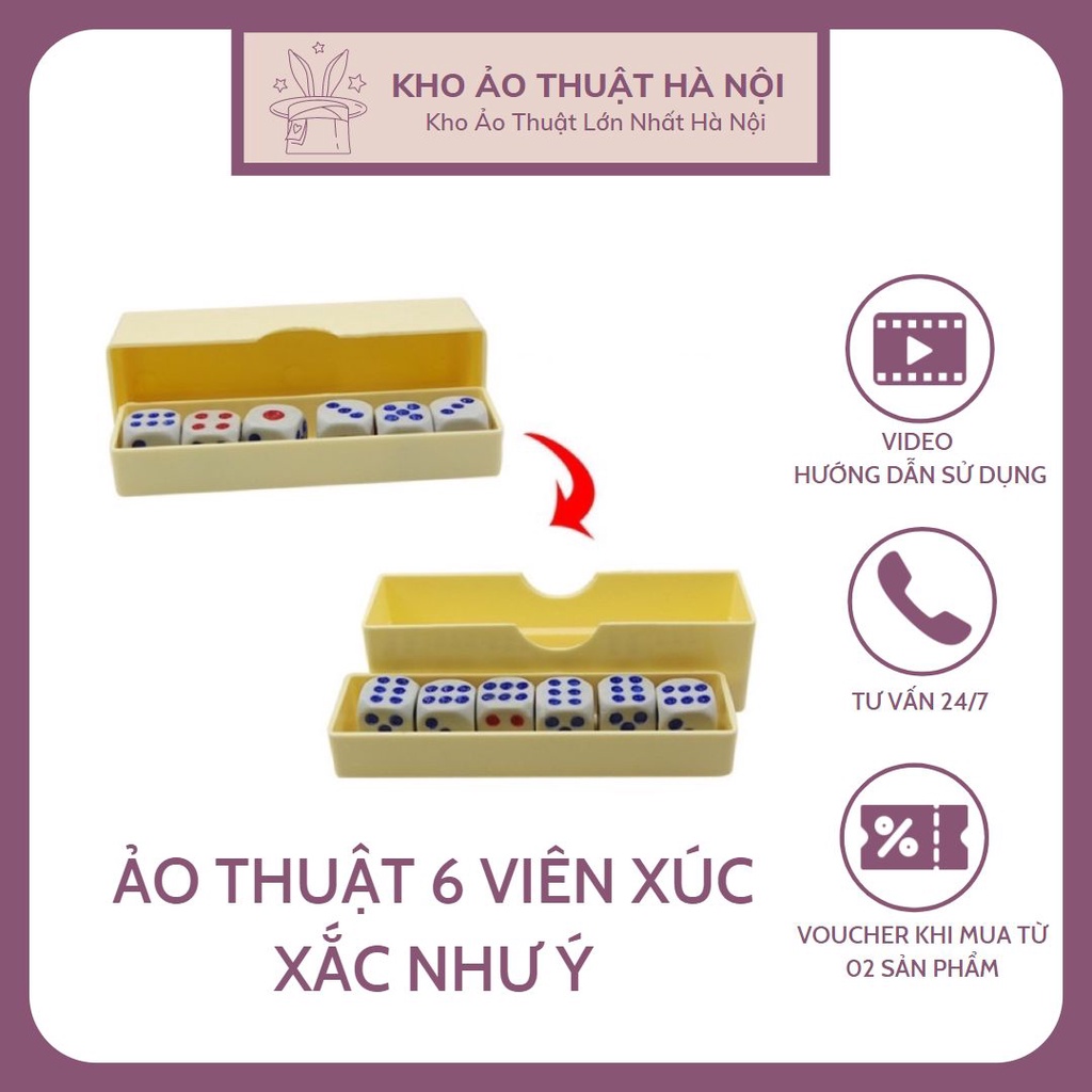 Ảo Thuật 6 Viên Xúc Xắc Như Ý, Biến Tất Cả Xí Ngầu Thành 1 Mặt, Đạo Cụ Đường Phố, Đồ Chơi Sáng Tạo, Trí Tuệ Cho Bé