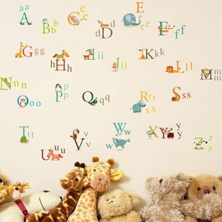 Decal dán tường Bảng chữ cái và con vật - AY877 Zooyoo