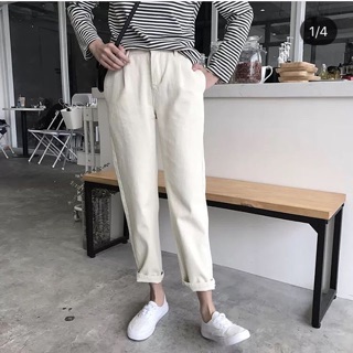 Baggy jean đen-trắng