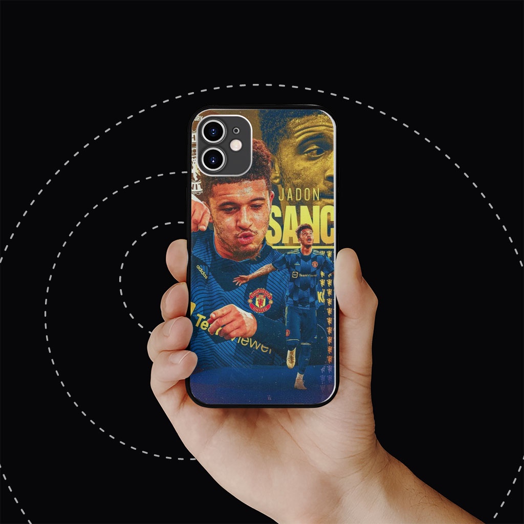 Ốp vuông sanc cầu thủ MU love Iphone 6 6s 7 7s 8 SE X XR XS 11 12 13 Plus Pro Promax MUT2200164