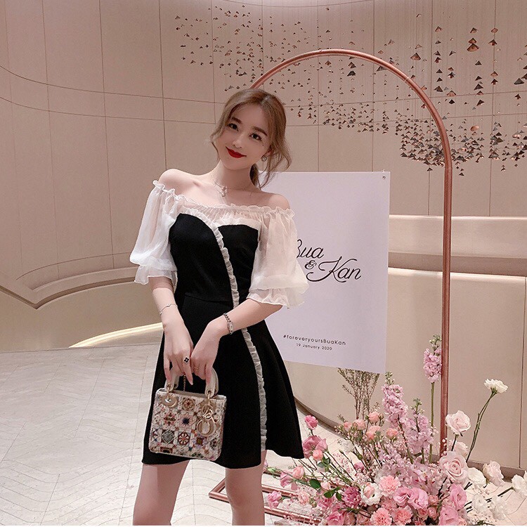 ĐẦM DỰ TIỆC TRỄ VAI (ẢNH THẬT)