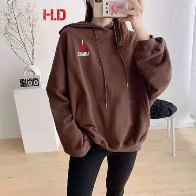 [FREESHIP ĐƠN TỪ 50K] Áo hoodie MINIE chữ ngực HDA1019