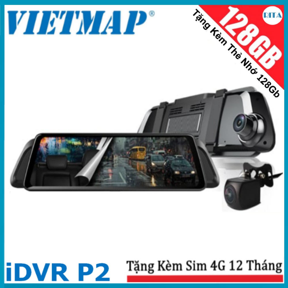 [Kèm Thẻ nhớ 128Gb] Camera Hành Trình Vietmap iDVR P2 [Sim 4G]