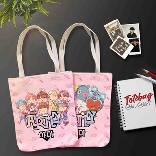 Túi Tote Đeo Vai In Hình Bts Army