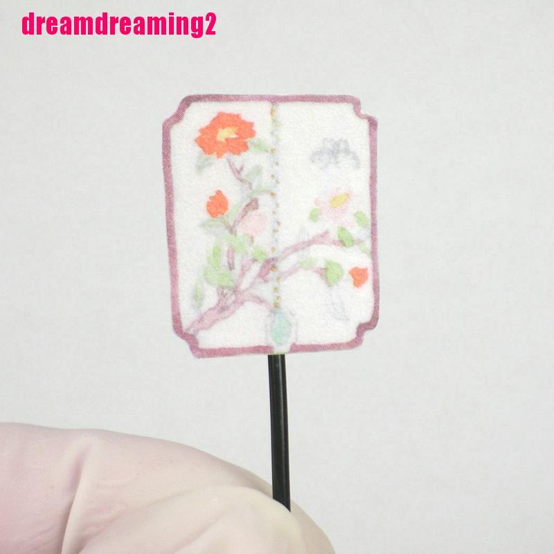 Set 2 Quạt mini Trang Trí Nhà Búp Bê Tỉ Lệ 1: