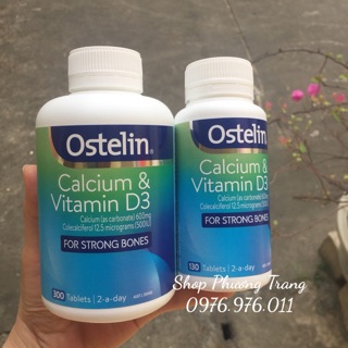 Viên uống bổ sung canxi và vitamin D3 Ostelin 130/300 viên của Úc