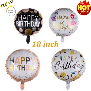 Bong bóng hình tròn kích thước 18 inch xinh xắn dùng trang trí tiệc sinh nhật dành cho bé