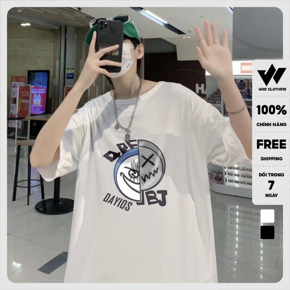 Áo phông unisex form rộng WIIS tay lỡ oversize DAYIDS thời trang nam nữ ulzzang