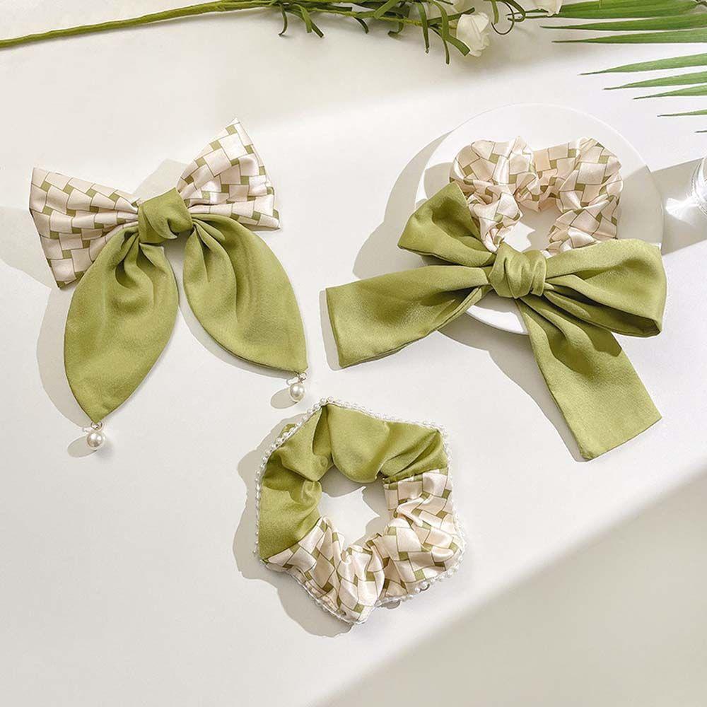 Dây Cột Tóc Đuôi Ngựa Hình Nơ Màu Kẹo Ngọt Ngào Dễ Thương Phong Cách Hàn Quốc Cho Nữ VANES1