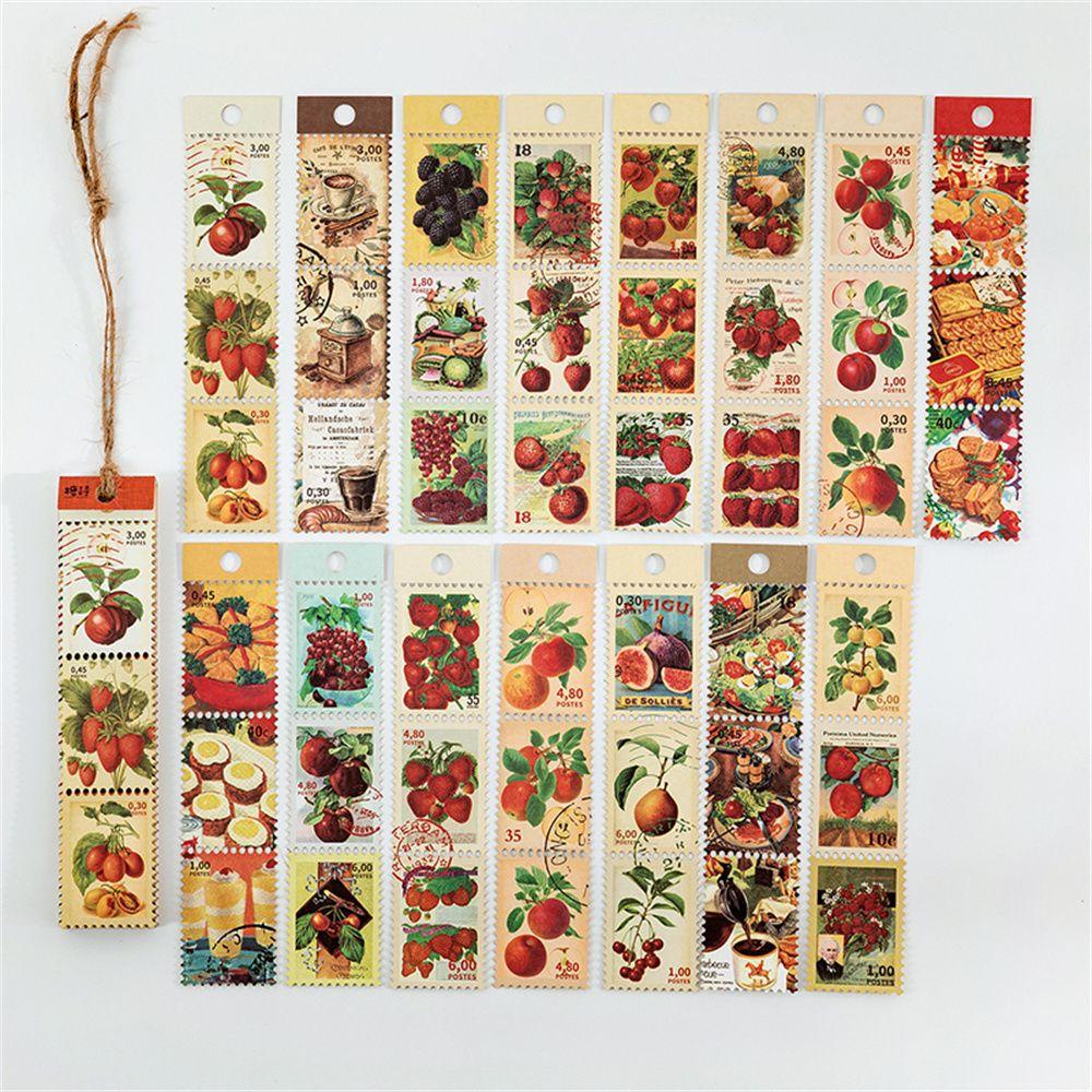 Set 1 / 45 Sticker Bươm Bướm Dán Trang Trí Thủ Công Phong Cách Retro
