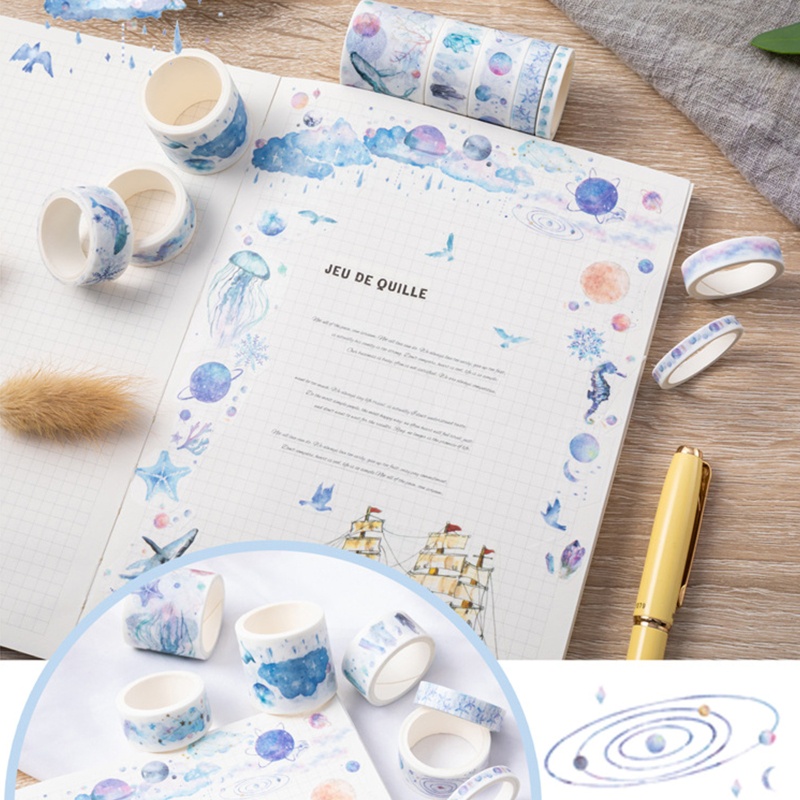 Bộ 10 Cuộn Băng Keo Dán Trang Trí Sổ Tay DIY