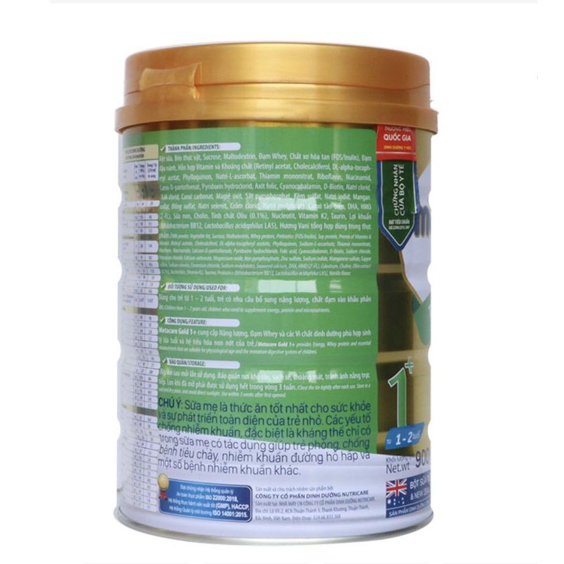 Sữa Metacare gold 1+ 800g