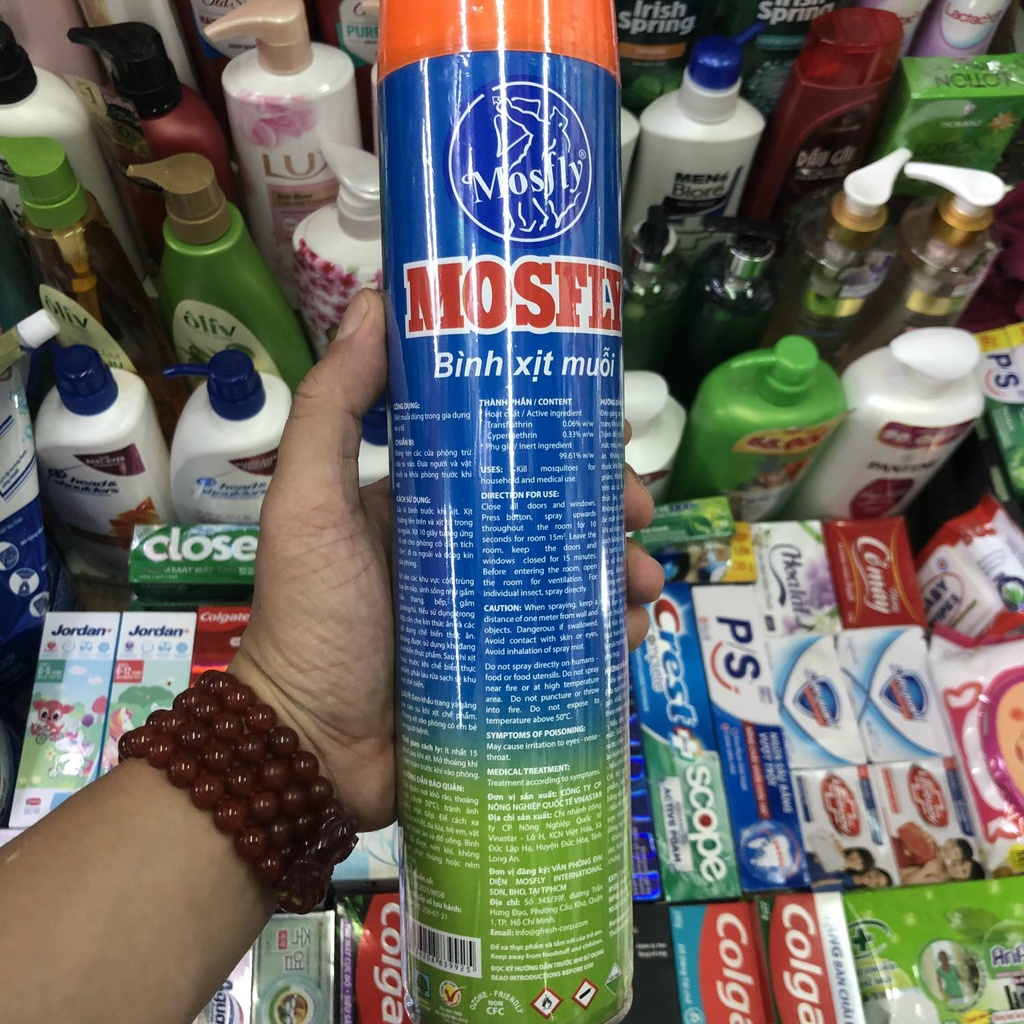 Bình Xịt Muỗi Mosfly Hương Chanh 600ml