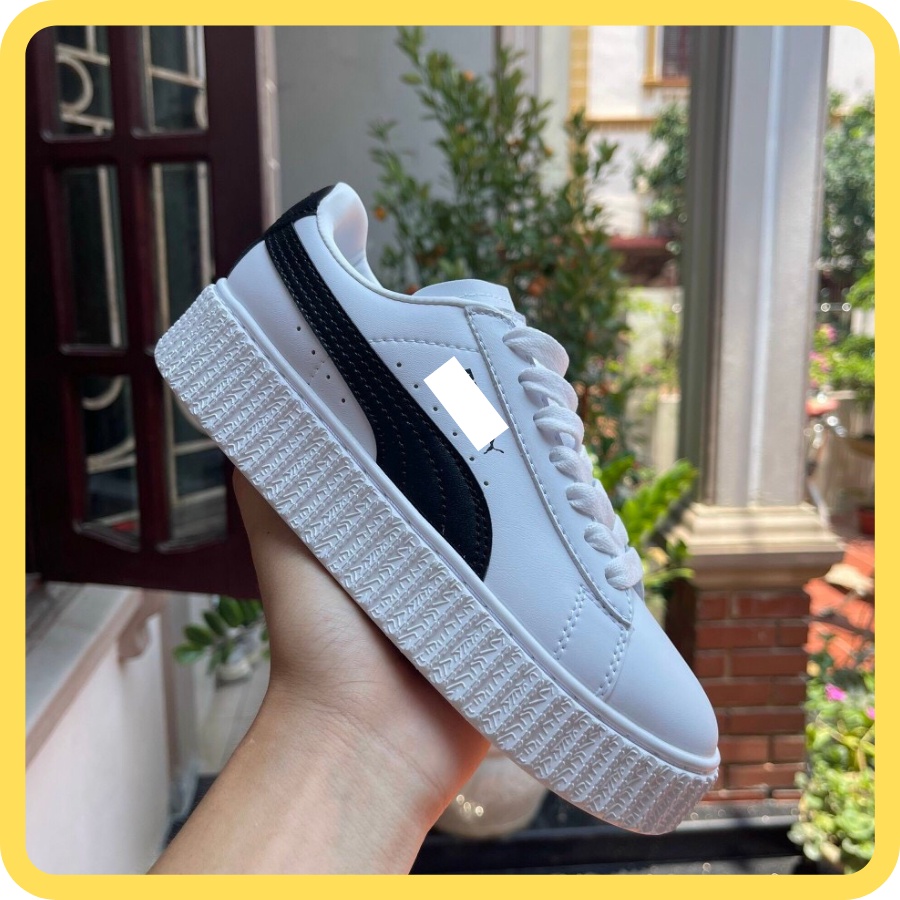 [𝐁𝐚̉𝐧 𝟏:𝟏] Giày PU_M A Đế Nâu, Phản Quang, Full Trắng Nữ 2022 [Free.Ship]✅
