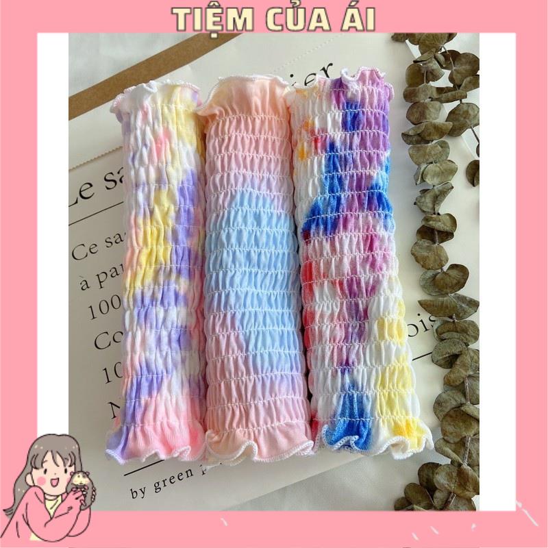 🌸 ÁO ỐNG NHÚN LOANG MÀU CROPTOP SIÊU XINH🌸