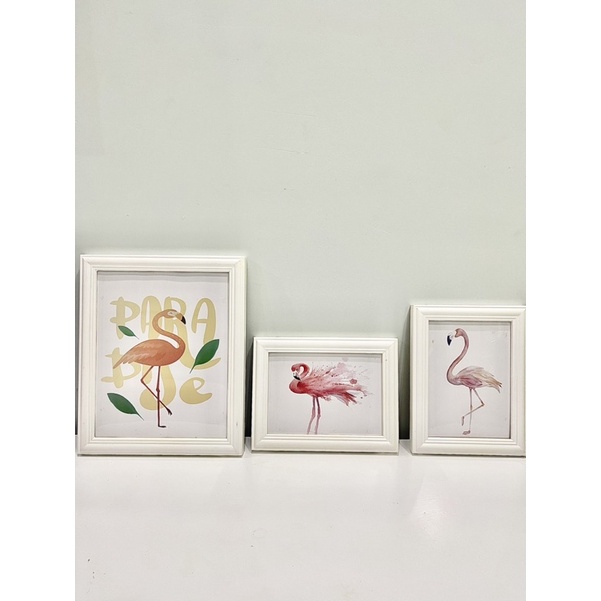 Set tranh treo tường hạc hồng