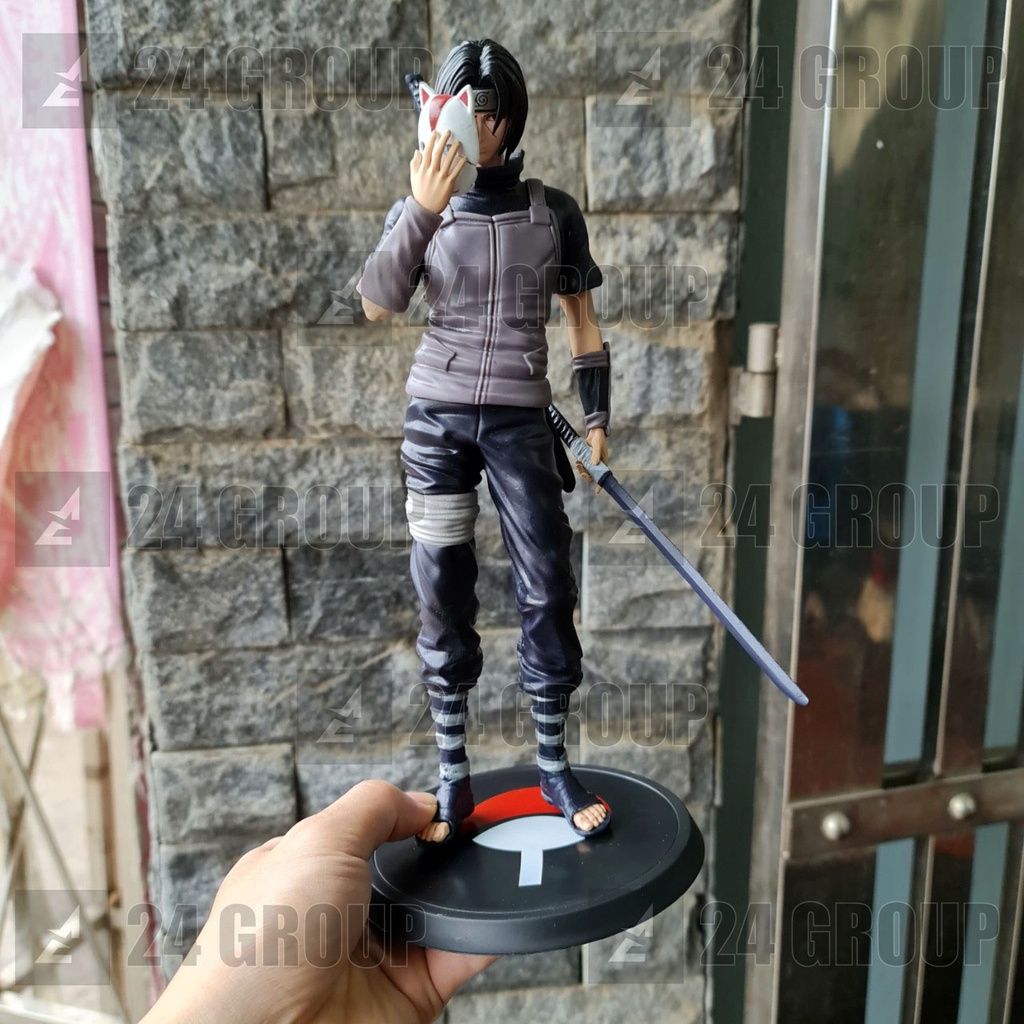 [28CM] Mô hình Itachi Uchiha CẦM MẶT NẠ ANBU đồ chơi nhân vật tượng figure itachi trong anime Naruto hokage