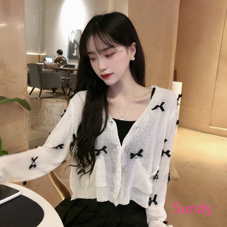 Áo Khoác Cardigan Dệt Kim Form Rộng Xinh Xắn Cho Nữ | BigBuy360 - bigbuy360.vn