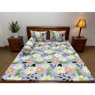 Bộ Drap thun lạnh in 3D Hàn Quốc [ Cao cấp] 4 món