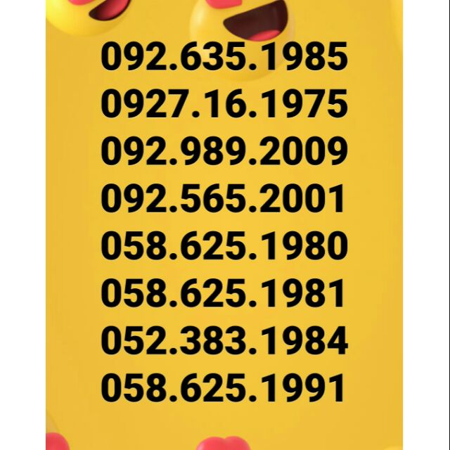 Sim Vietnamobile số đẹp
