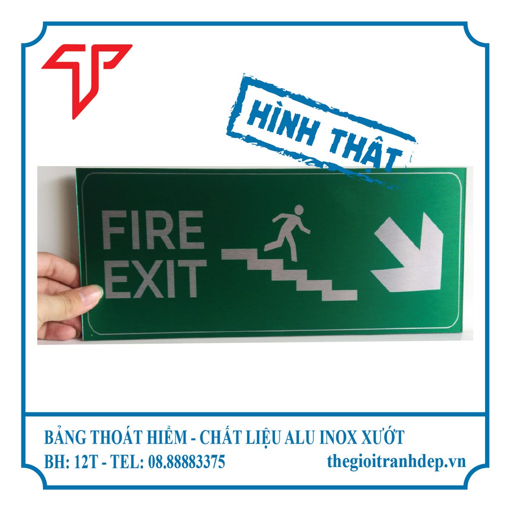 Bảng chỉ dẫn lối thoát hiểm, bảng exit, bảng chỉ dẫn exit, biển hướng dẫn exit giá tốt nhất
