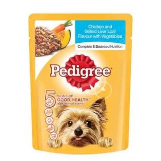 Pate Pedigree cho chó lớn vị Gà, Gan nướng và Rau củ 80g