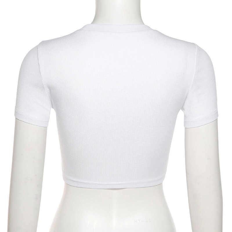 DUNEA Áo Thun Ngắn Tay Cổ Tròn In Họa Tiết Thời Trang Cho Nữ