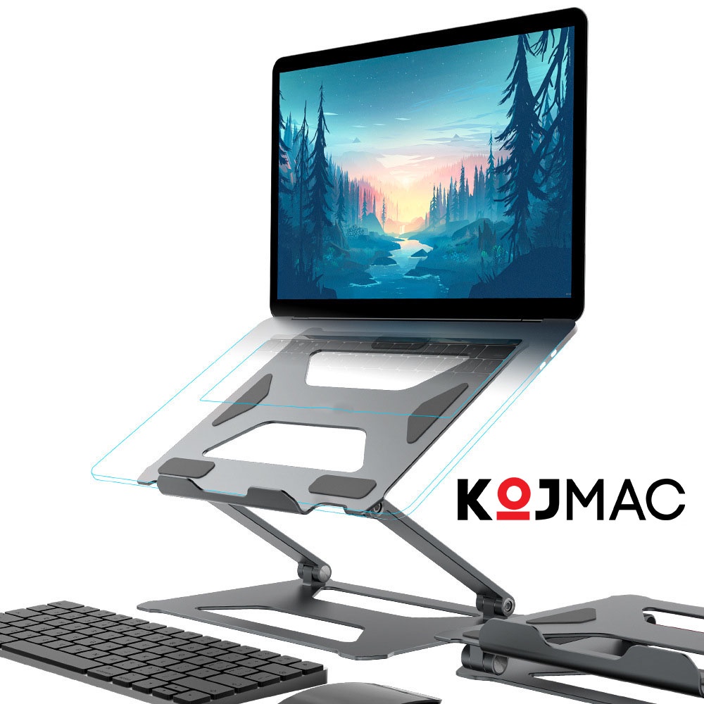 Giá đỡ Laptop, Macbook, Máy tính bảng Nhôm Tản Nhiệt có thể điều chỉnh được độ cao Đế tản nhiệt laptop