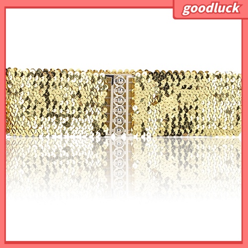 Thắt Lưng Bản Rộng Đính Kim Sa Lấp Lánh Cho Nữ