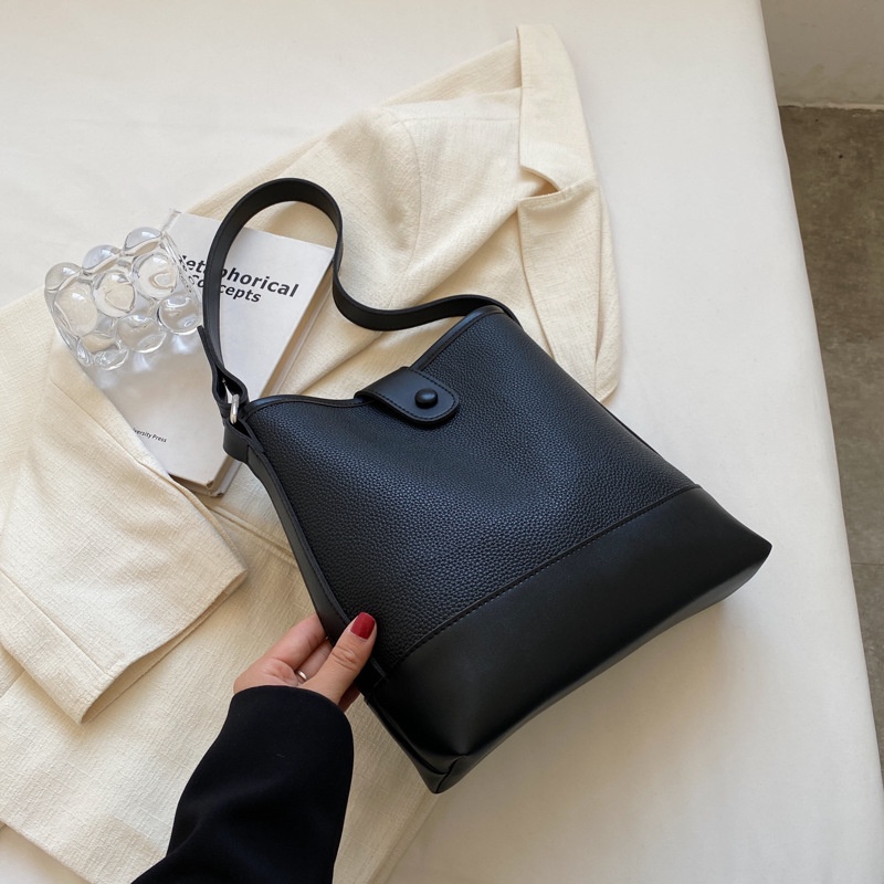 Túi Đeo Chéo Cỡ Lớn Phối Màu Tương Phản Thời Trang Cao Cấp Cho Nữ