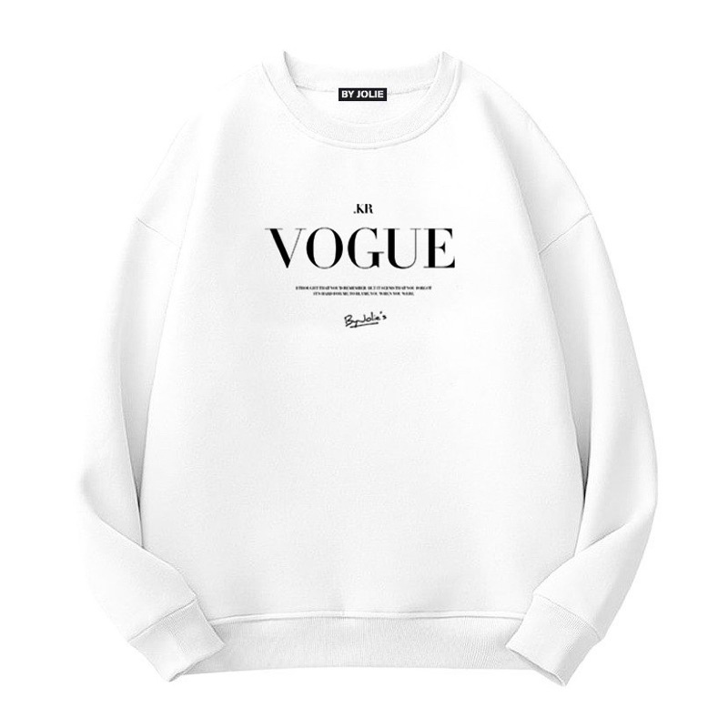 Áo sweater Vogue chất nỉ bông mềm mịn không xù