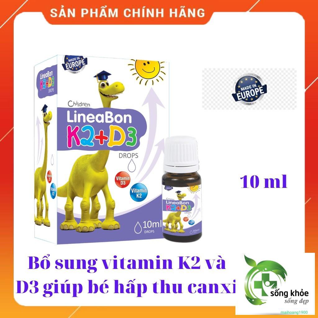 LineaBon K2+D3 - Bổ sung vitamin K2, D3. Tăng cường hấp thu canxi tối đa (Lọ 10ml)