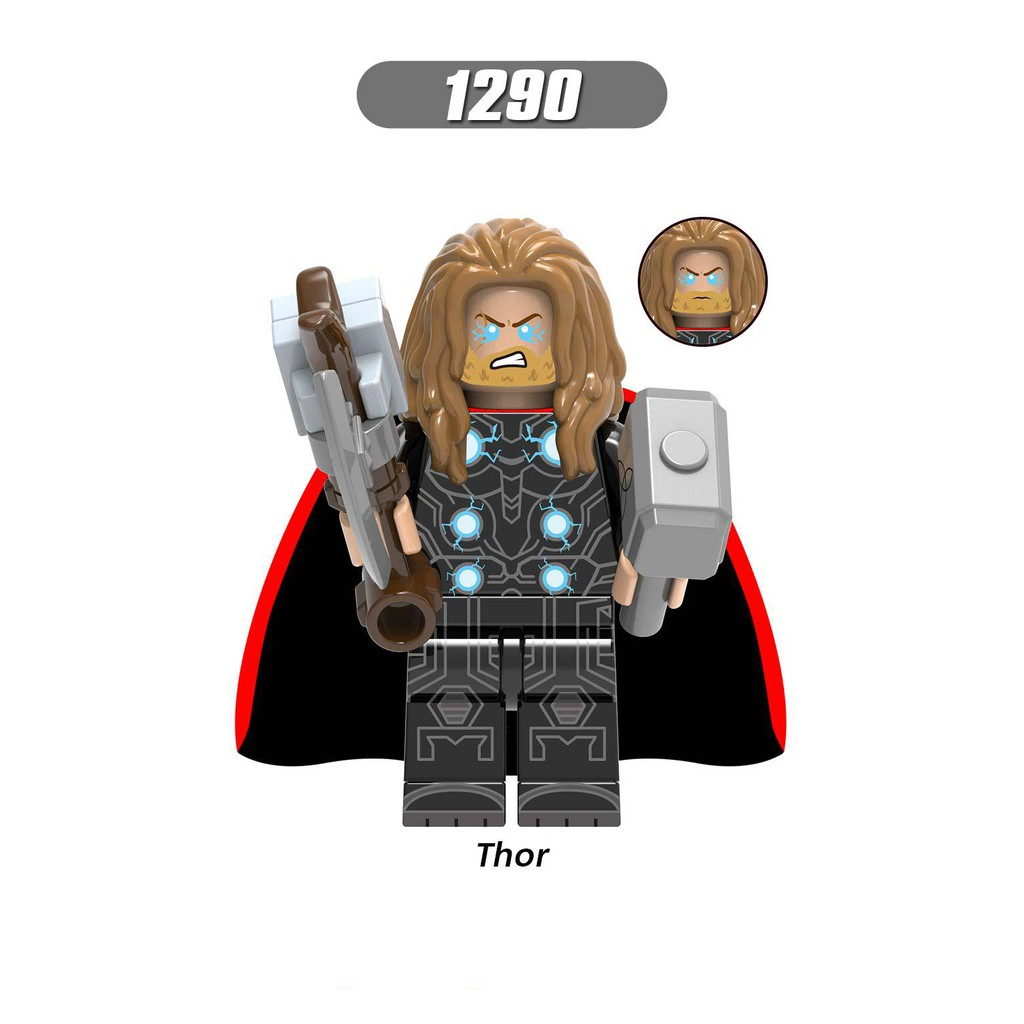 Minifigures Siêu Anh Hùng Thor War Machine Captian Pepper X0261 - Mini Marvel