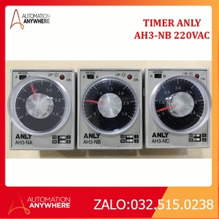 Bộ định thời timer anly ah3-nb 220vac đế pf083a