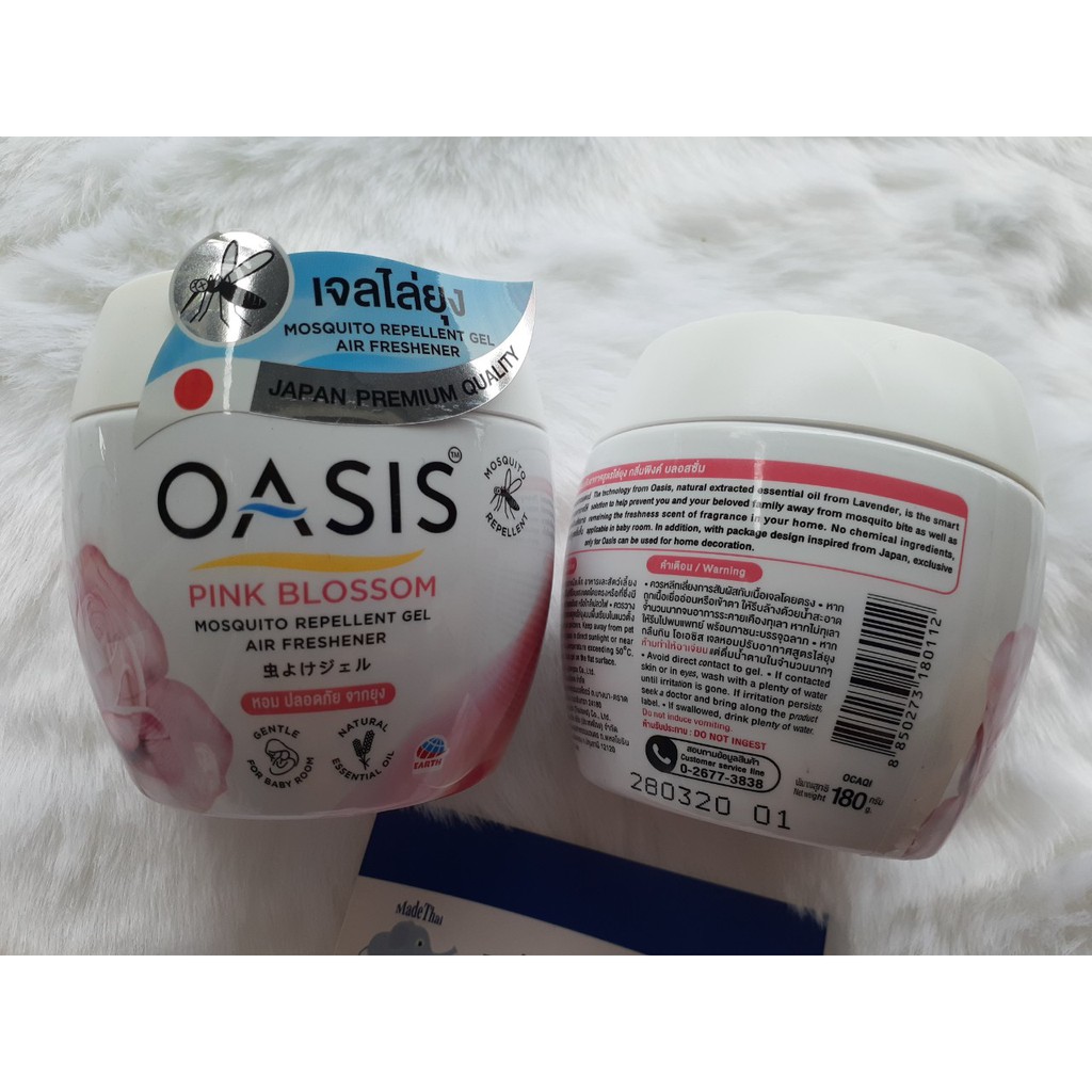 Combo 2 hộp Sáp Thơm Phòng, Đuổi Muỗi OASIS Thái Lan 180g