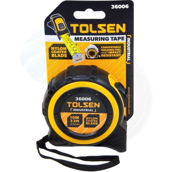 THƯỚC CUỘN 3m x 16mm, 5m x 19mm, 8m x 25mm TOLSEN 35006, 35007, 35008 - HÀNG CHÍNH HÃNG
