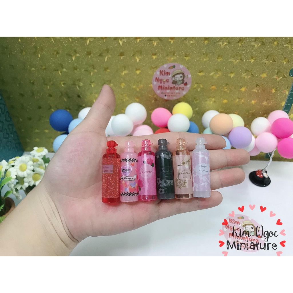 Mô hình chai sữa tắm trang trí nhà búp bê 1:12 1:6