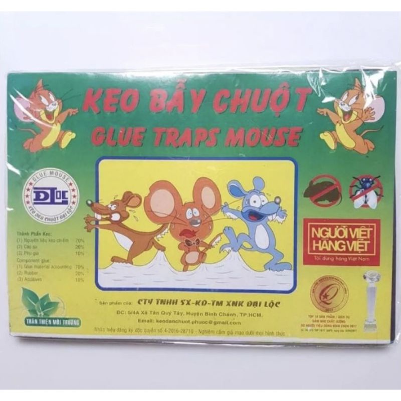 combo 20 miếng keo dính chuột hàng chất lượng có mồi siêu dính (đại lộc)